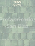Adoquin Lecrin 20x20x8 VERDE OLIVO.